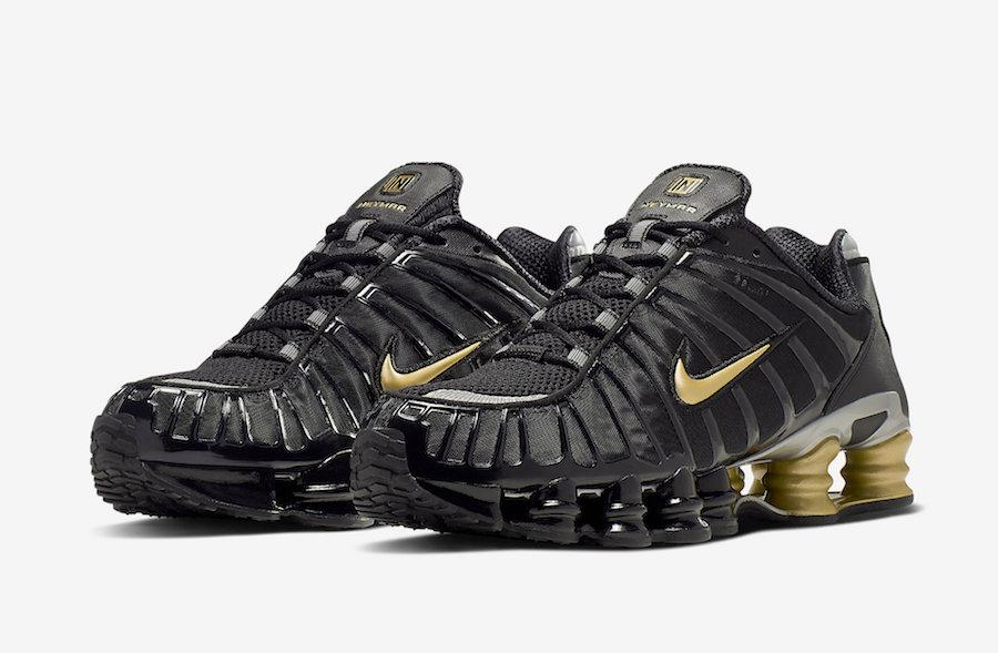 Nike gold shox on sale