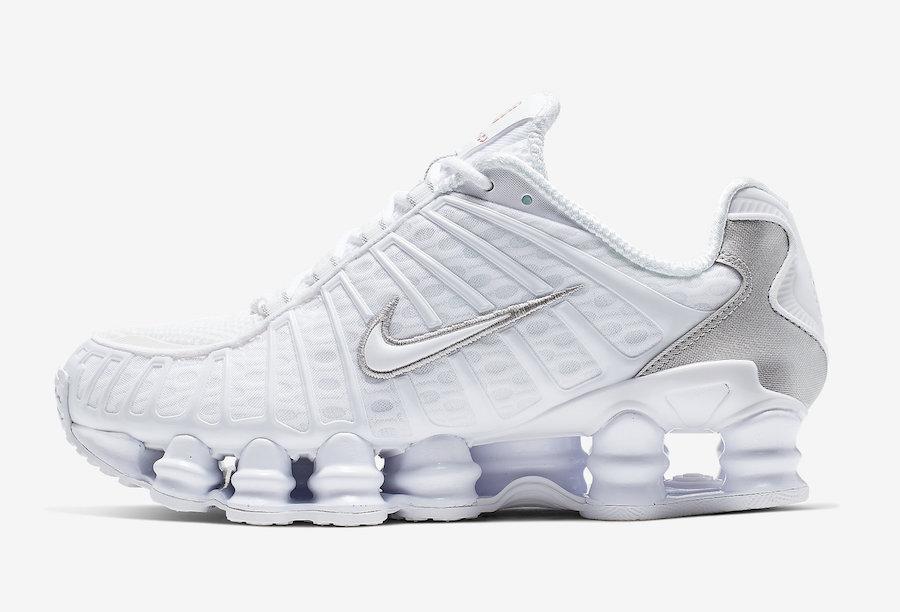 Nike Shox TL White Metallic Silver W AR3566 100