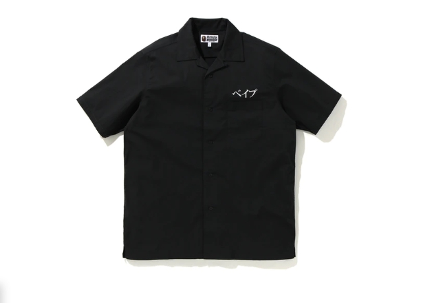 bape-embroidery-open-collar-shirt-black