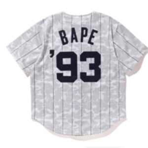 BAPE x Mitchell Ness Yankees Jersey White 1