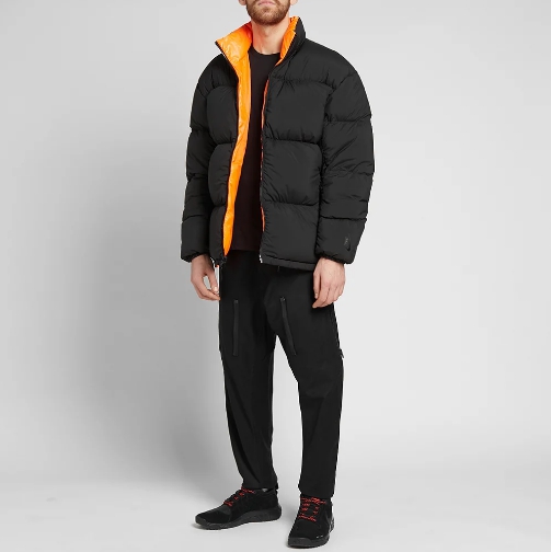 Nikelab Nrg Puffer Jacket Black Hyper Crimson AJ1992 010