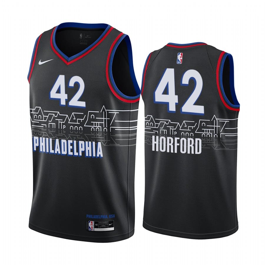 al horford 76ers black city edition boathouse row jersey
