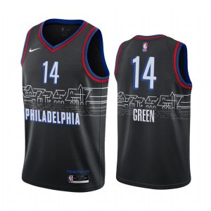 danny green 76ers black city edition 2020 2021 jersey