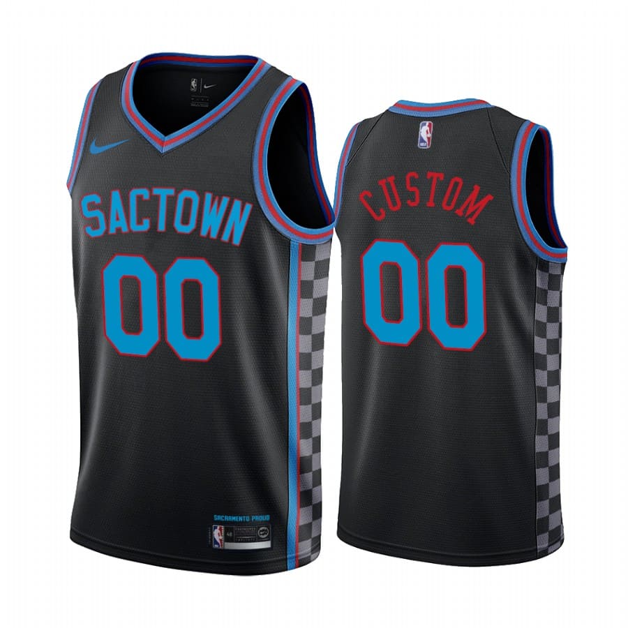 kings custom black city edition sactown jersey 1