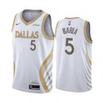 mavericks j.j. barea white city edition swingman jersey 1