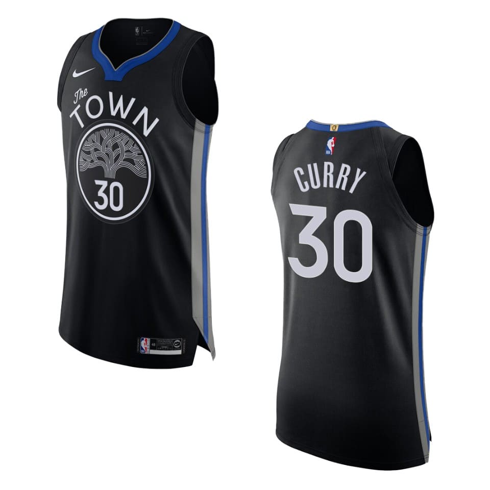 mens golden state warriors stephen curry city authentic jersey black