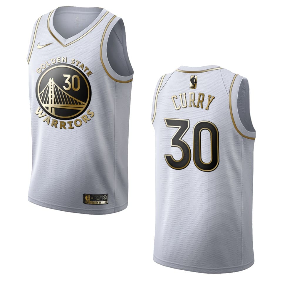 mens warriors stephen curry golden edition jersey white