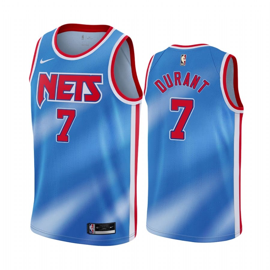 nets kevin durant blue classic edition new uniform jersey