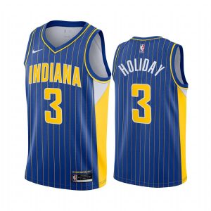pacers aaron holiday blue city edition new uniform jersey
