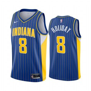 pacers justin holiday blue city edition new uniform jersey