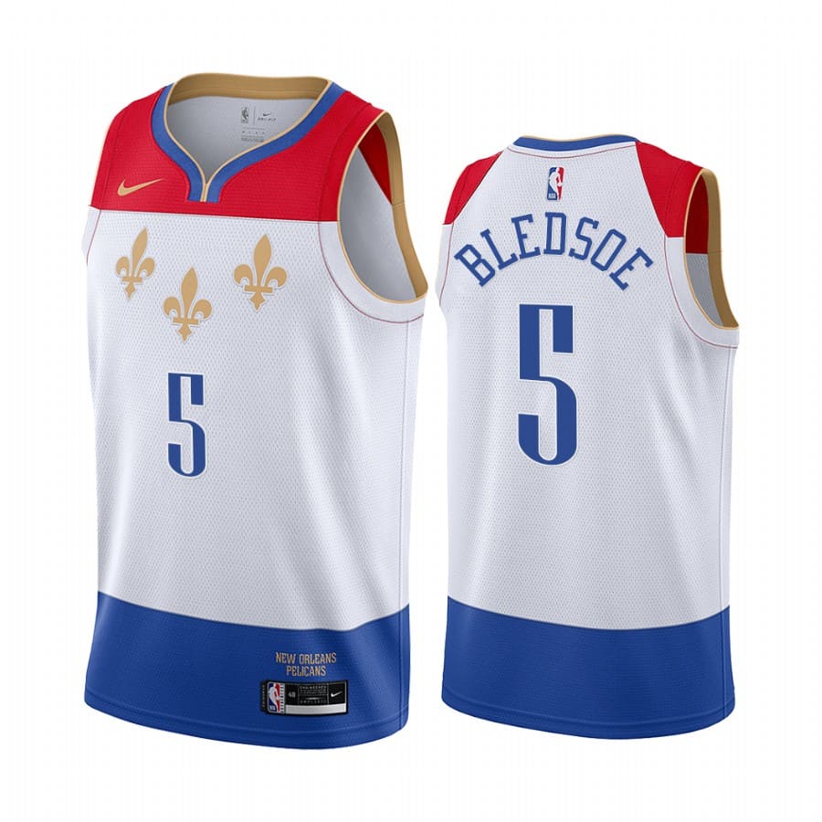 pelicans eric bledsoe white city 2020 trade jersey