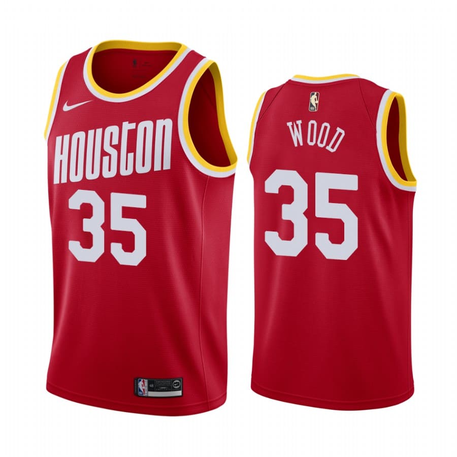 rockets christian wood red classic 2020 trade jersey