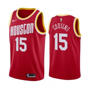 rockets demarcus cousins red classic 2020 trade jersey