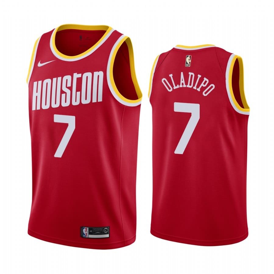 victor oladipo rockets 2021 classic edition red jersey