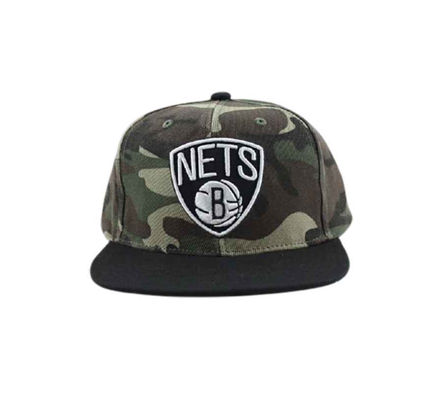 Camo Paintbrush Snapback Brooklyn Nets 1