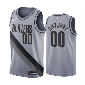 carmelo anthony blazers 2020 21 earned edition gray jersey