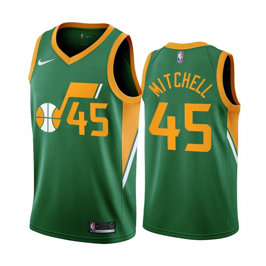 donovan mitchell jazz 2020 21 earned edition green jersey