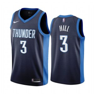 george hill thunder 2020 21 earned edition navy jersey