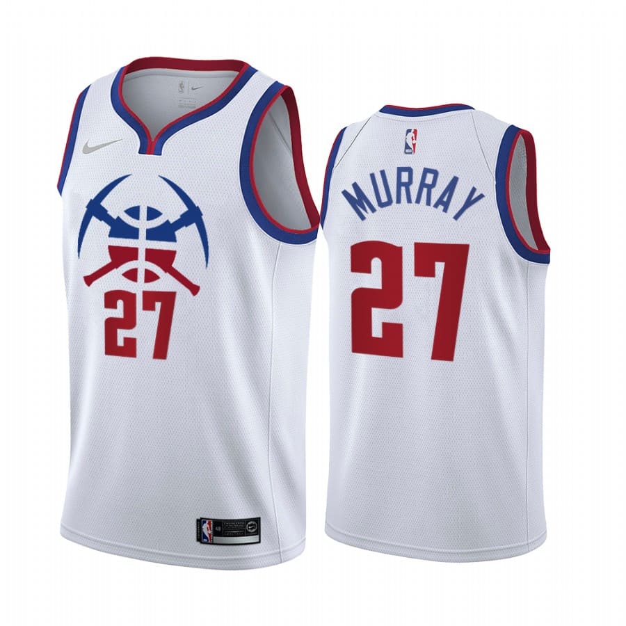 jamal murray nuggets 2020 21 earned edition white jersey