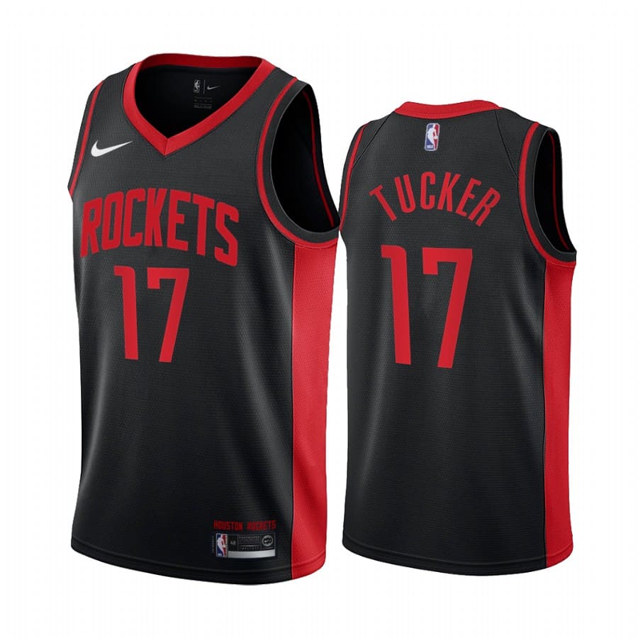 p.j. tucker rockets 2020 21 earned edition black jersey