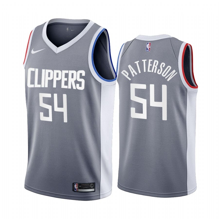 patrick patterson clippers 2020 21 earned edition gray jersey