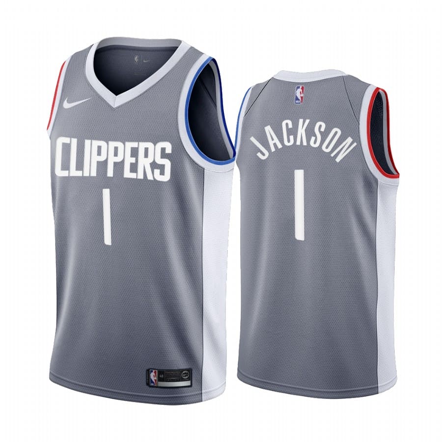 reggie jackson clippers 2020 21 earned edition gray jersey