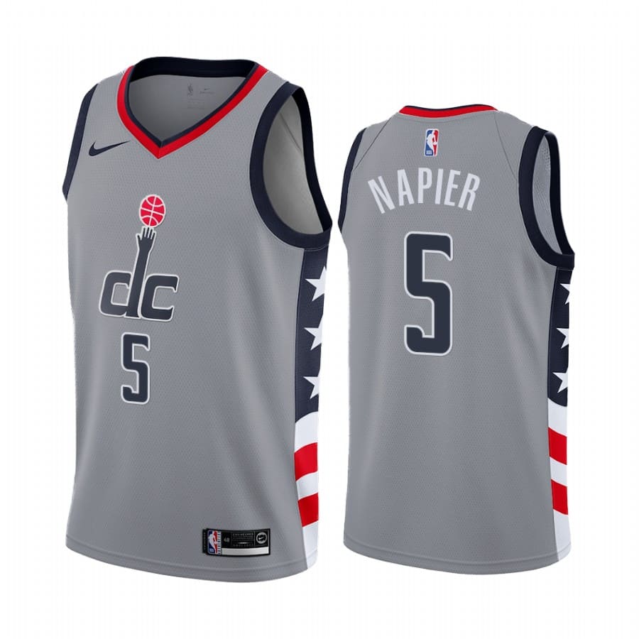 wizards shabazz napier gray city edition jersey