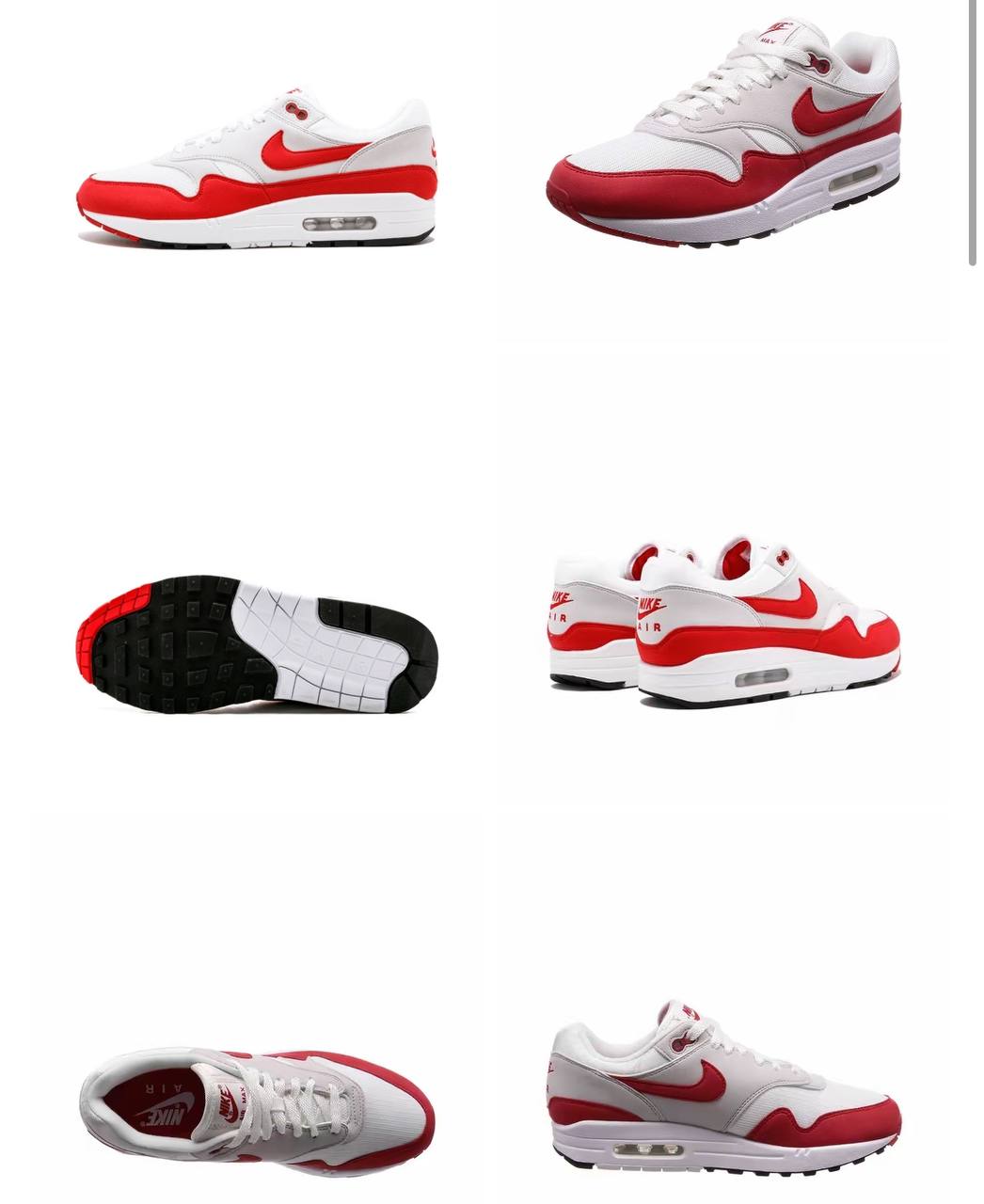 Nike Air Max 1 OG Anniversary Red 2017 908375 100