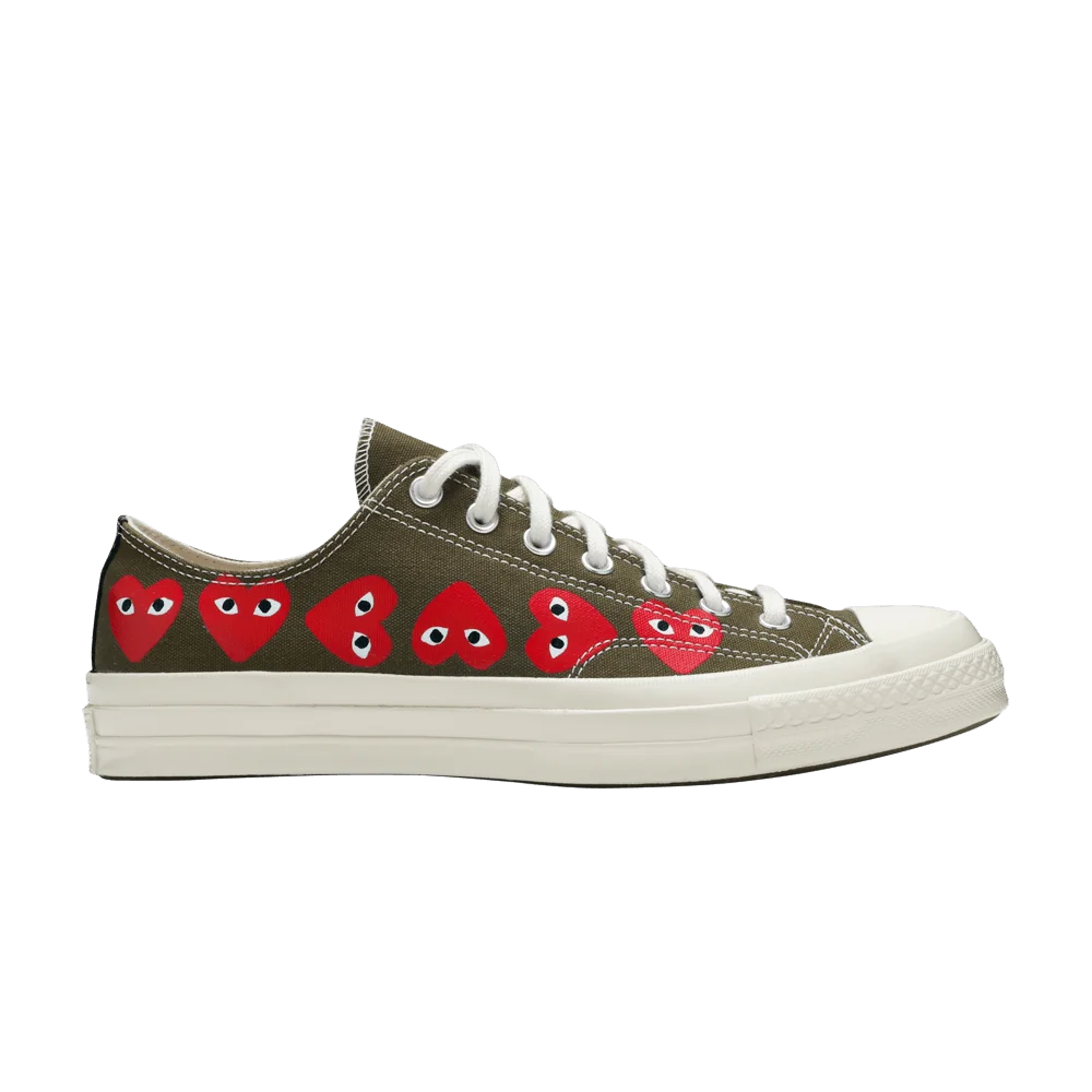Comme des Garçons Play x Converse Chuck 70 Low Top 'Multi Heart'