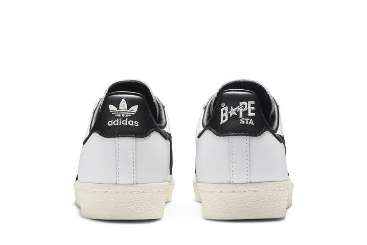 Кроссовки BAPE x adidas Superstar 'White Black'