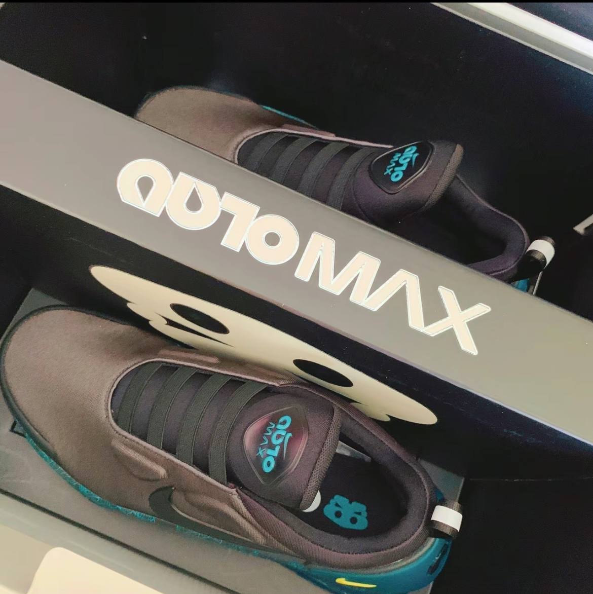 Кроссовки Nike Adapt Auto Max Anthracite Black Green