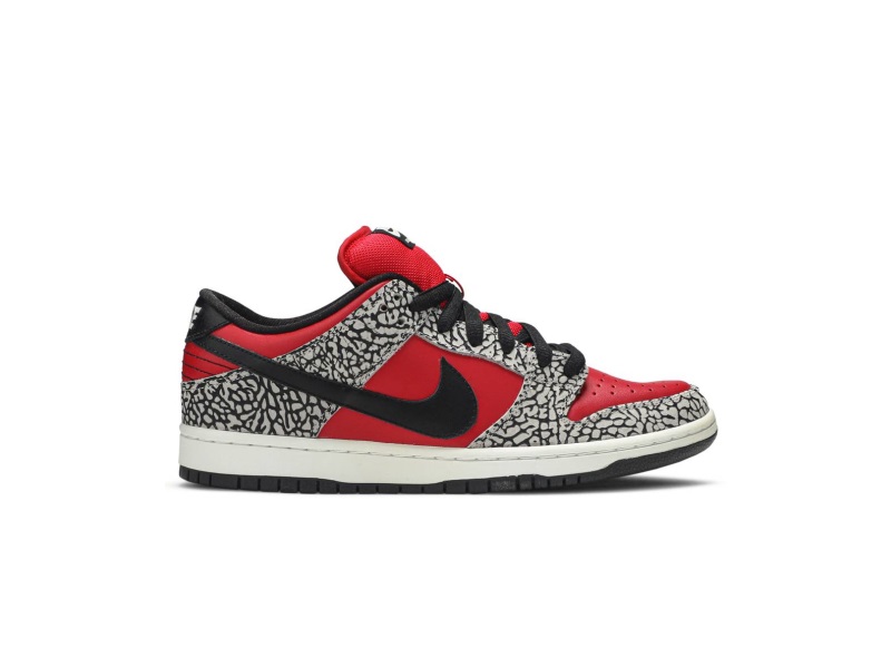 Supreme x Nike Dunk SB Low Red Cement 2012