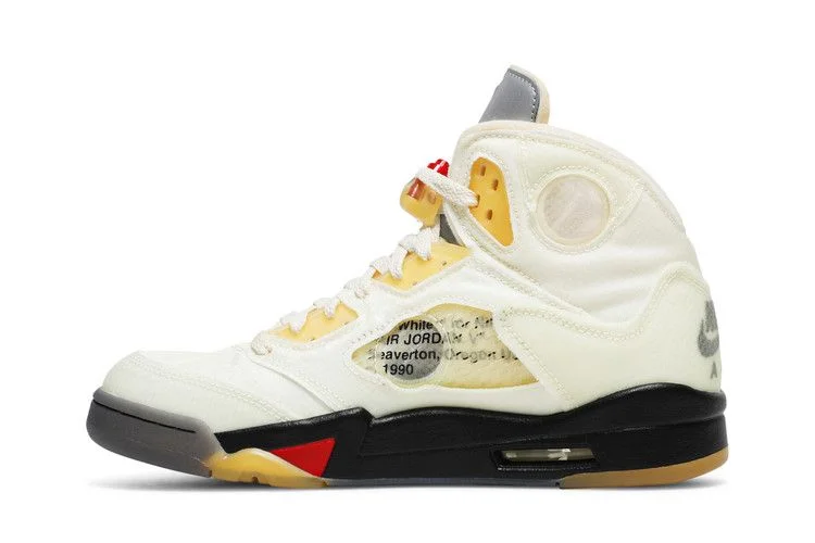 Кроссовки Off-White x Air Jordan 5 SP 'Sail'