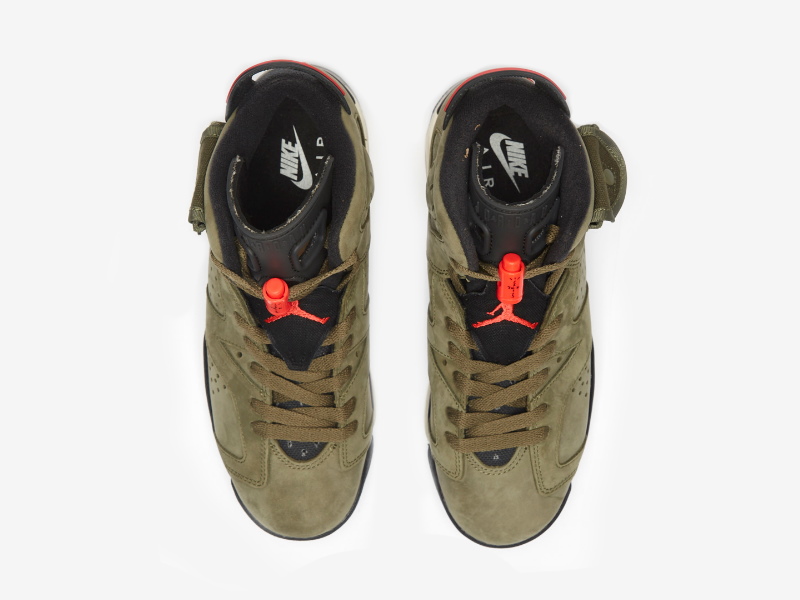 Travis Scott x Air Jordan 6 Retro GS Olive CN1085 200