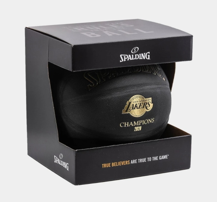 2020 NBA Los Angeles Lakers Champions Ball Limited Edition Black 1
