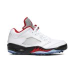 White/Black/Metallic Silver/Fire Red