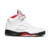 White/Fire Red-Black