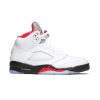 True White/Fire Red/Black/Metallic Silver