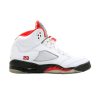 White/Fire Red-Black