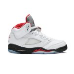 True White/Fire Red/Black/Metallic Silve