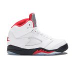 True White/Fire Red/Black/Metallic Silver