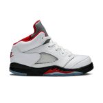True White/Fire Red/Black/Metallic Silver