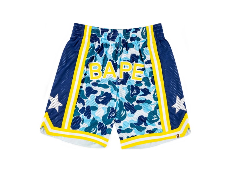 BAPE ABC Basketball Shorts Blue 1