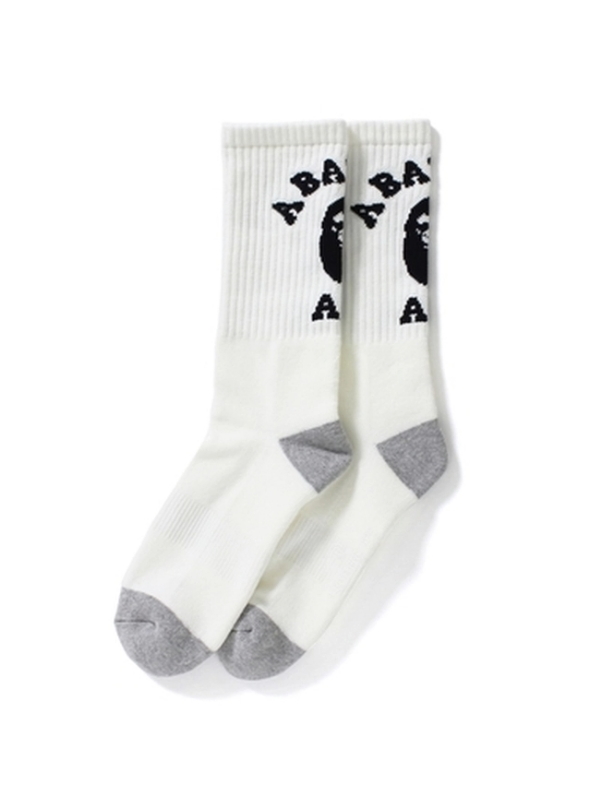 BAPE College Socks Socks White 1