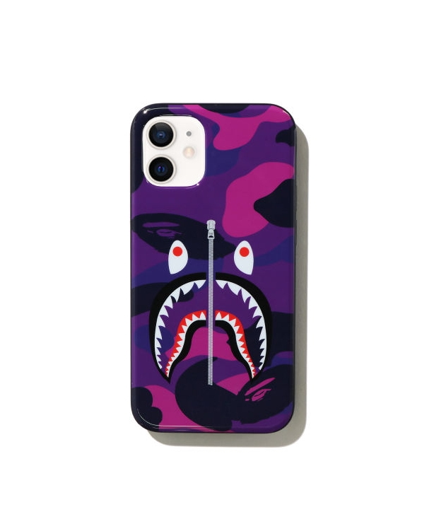 BAPE Color Camo Shark iPhone 12 Mini Case Purple 1