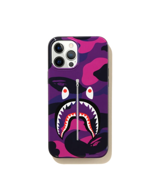 BAPE Color Camo Shark iPhone 12 Pro Max Case Purple 1