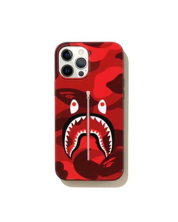 BAPE Color Camo Shark iPhone 12 Pro Max Case Red 1