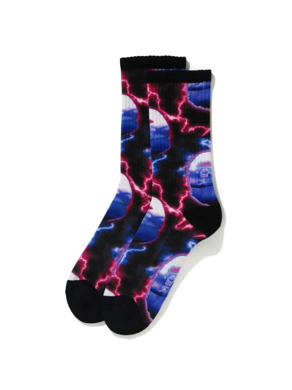 BAPE Lightning Socks Black 1