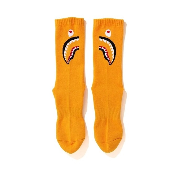 BAPE Shark Socks FW20 Orange 1