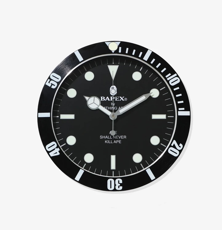 BAPE X Wall Clock Black 1